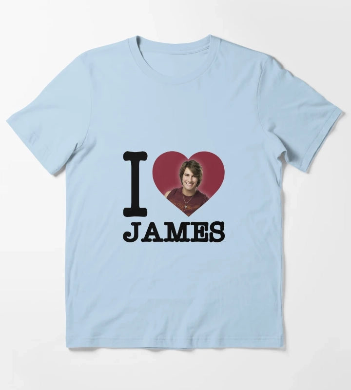 BTR I heart James T-Shirt Sky Blue