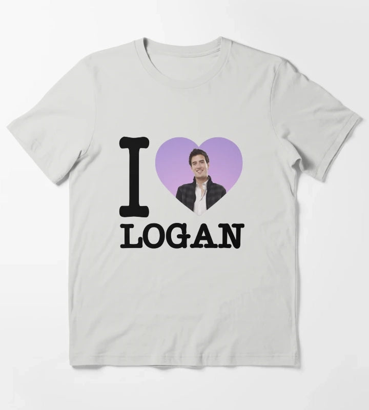 BTR I heart Logan T-Shirt Light Grey