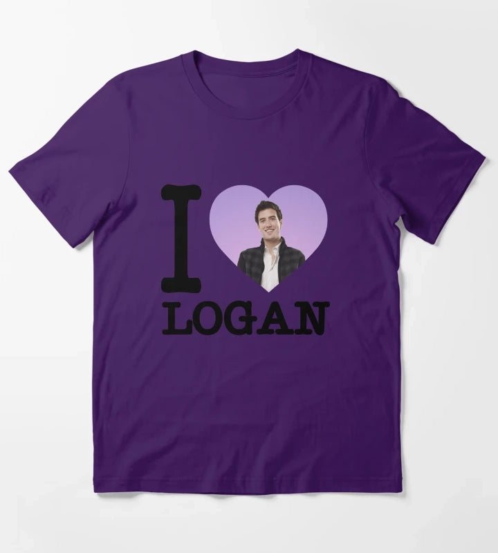 BTR I heart Logan T-Shirt Purple