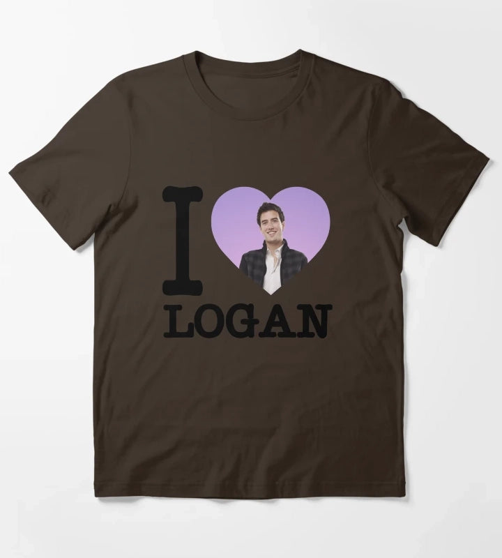 BTR I heart Logan T-Shirt Brown