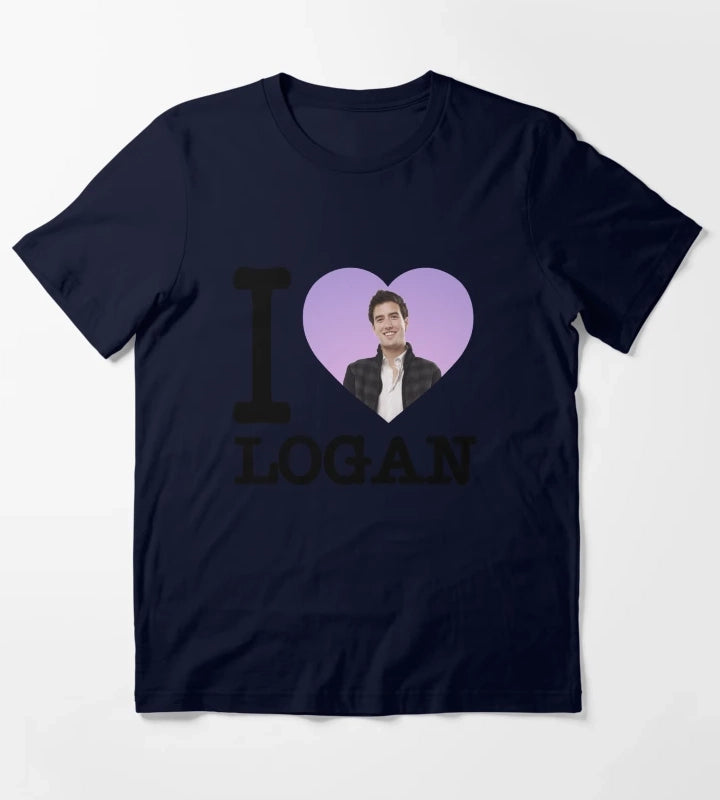 BTR I heart Logan T-Shirt Navy