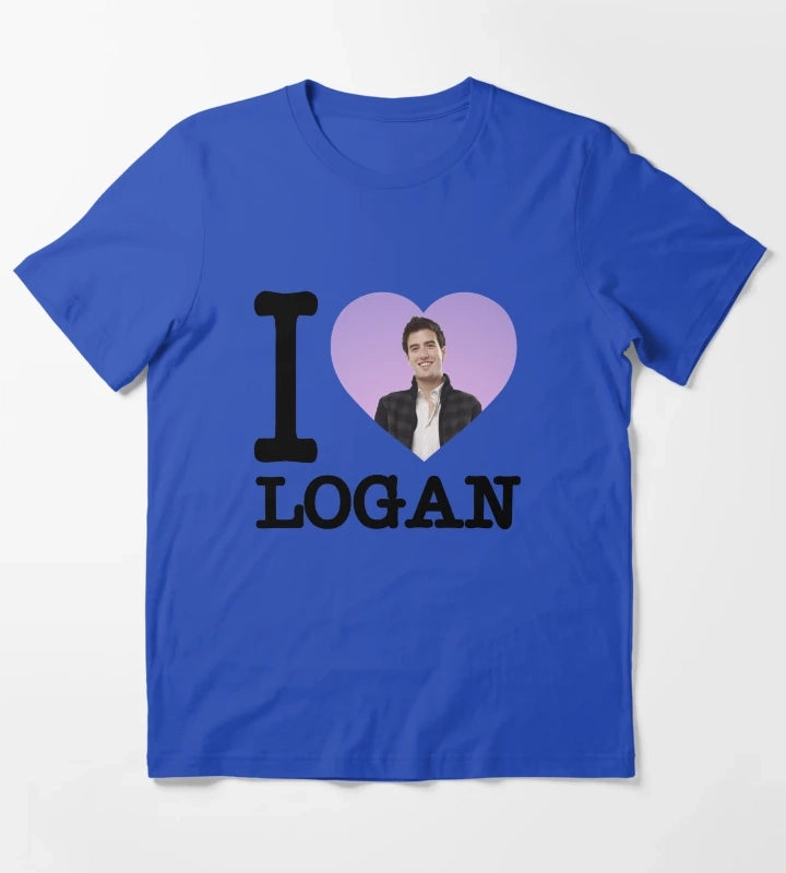 BTR I heart Logan T-Shirt Blue