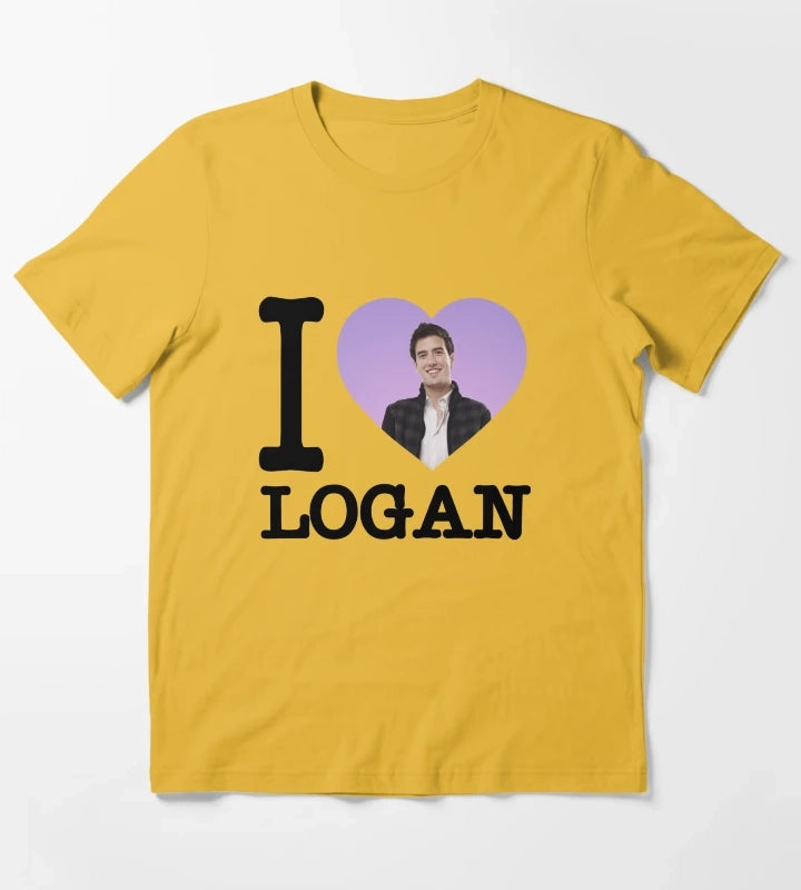 BTR I heart Logan T-Shirt Yellow