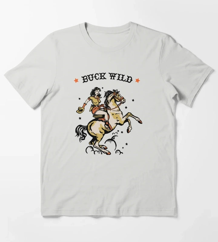 BUCK WILD T-Shirt Light Grey