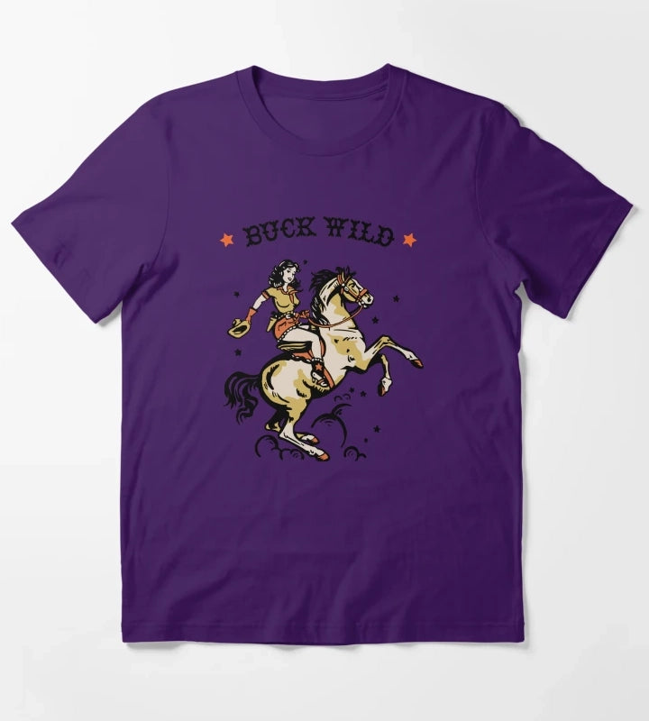 BUCK WILD T-Shirt Purple
