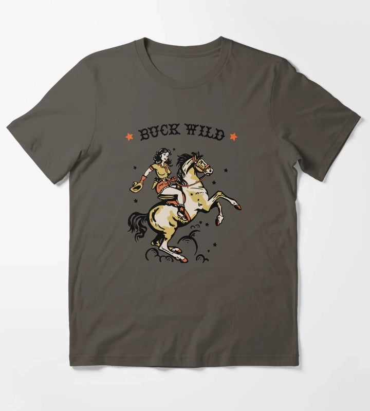 BUCK WILD T-Shirt Dark Grey