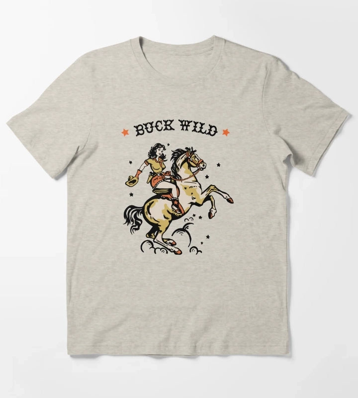 BUCK WILD T-Shirt Cream