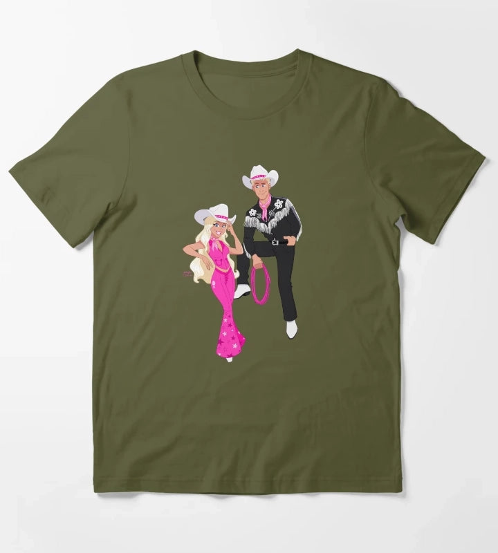 Babs Ken Cowboy T-Shirt Olive Green
