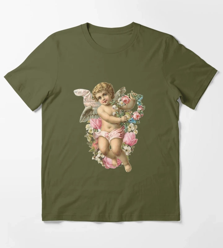 Baby Angel T-Shirt Olive Green