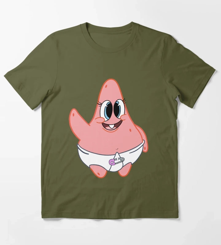 Baby Patrick star T-Shirt Olive Green