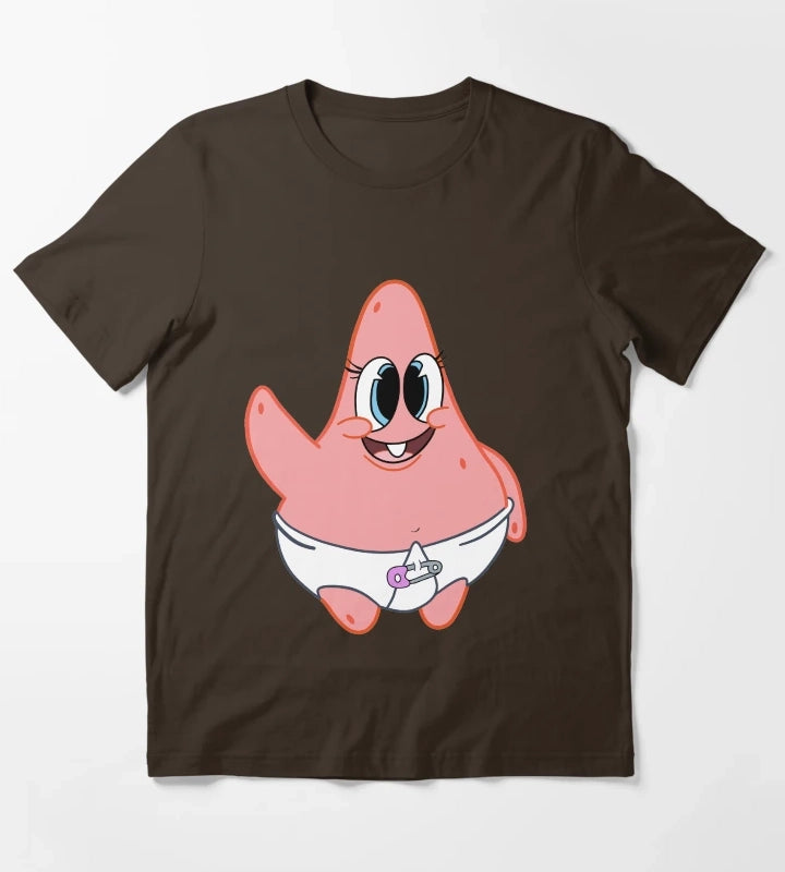 Baby Patrick star T-Shirt Brown