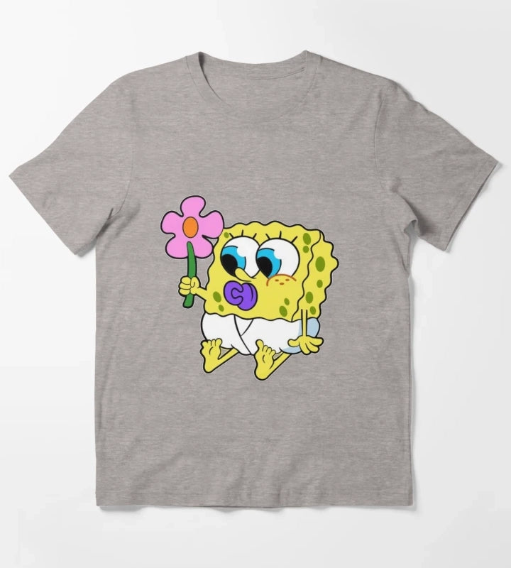 Baby spongebob T-Shirt Heather Grey