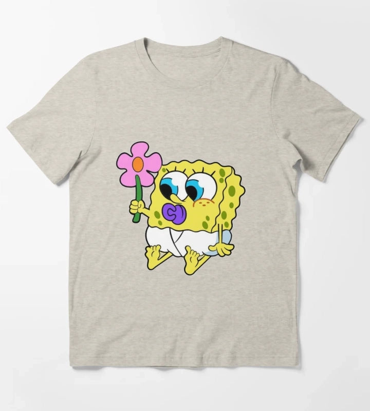 Baby spongebob T-Shirt Cream