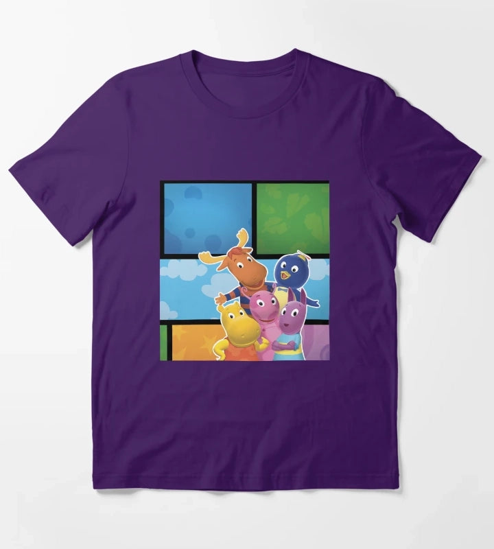 Backyardigans Pablo Tyrone Tasha Austin Uniqua T-Shirt Purple