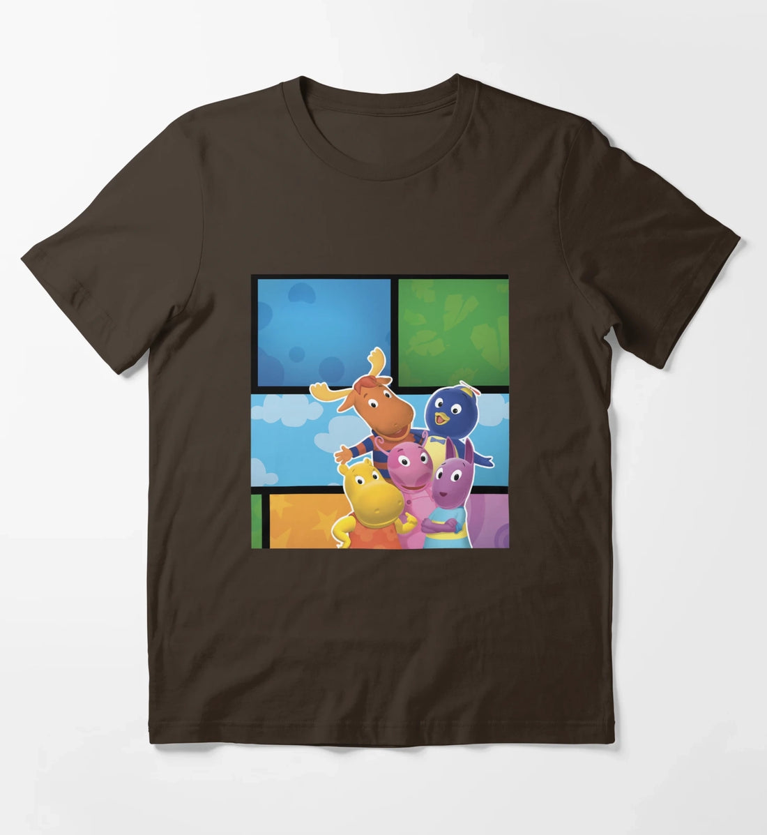 Backyardigans Pablo Tyrone Tasha Austin Uniqua T-Shirt Brown