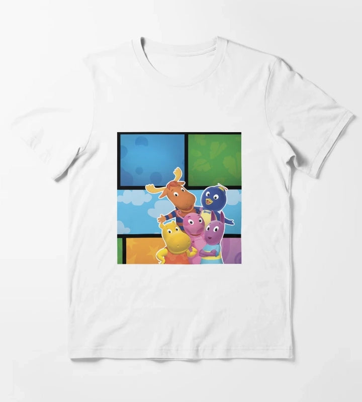 Backyardigans Pablo Tyrone Tasha Austin Uniqua T-Shirt White