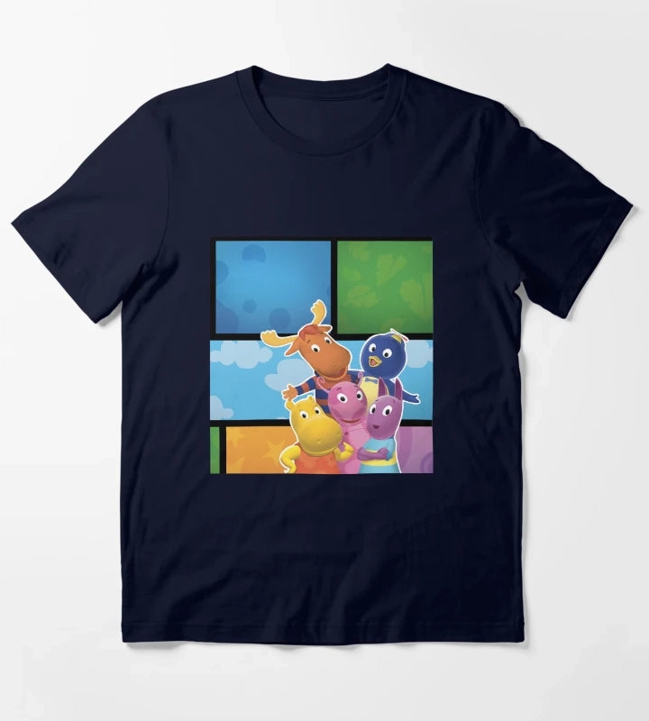 Backyardigans Pablo Tyrone Tasha Austin Uniqua T-Shirt Navy
