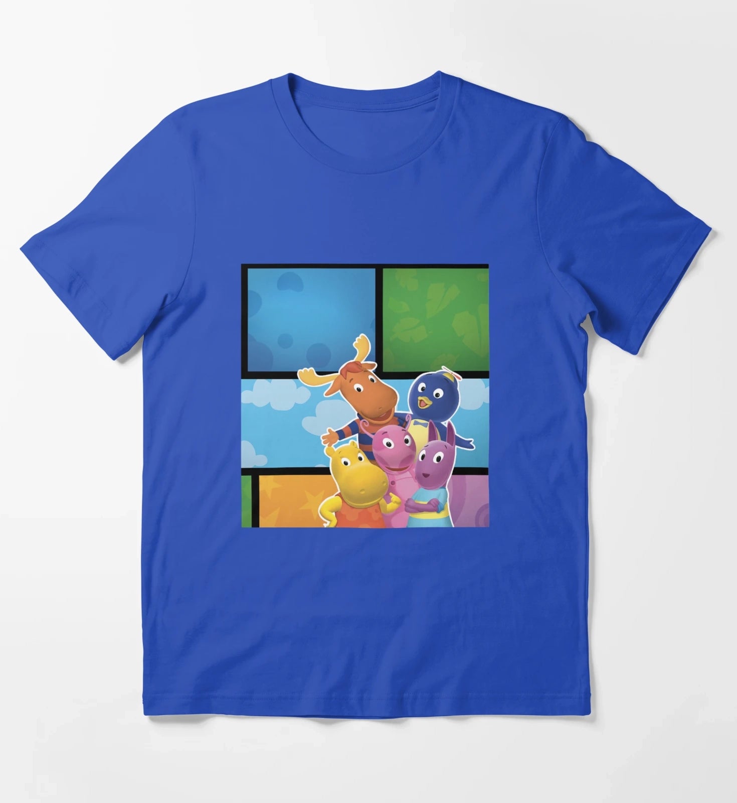 Backyardigans Pablo Tyrone Tasha Austin Uniqua T-Shirt Blue