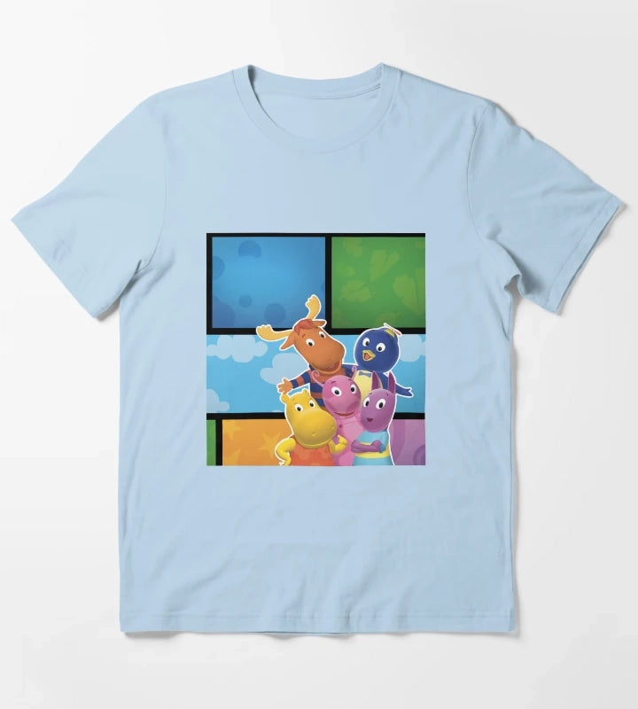 Backyardigans Pablo Tyrone Tasha Austin Uniqua T-Shirt Sky Blue