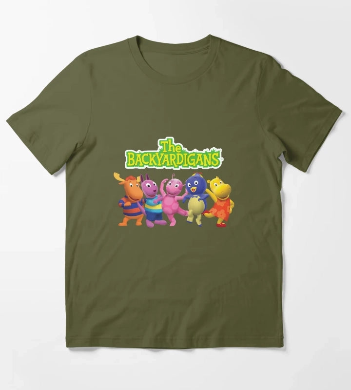 Backyardigans characters T-Shirt Olive Green