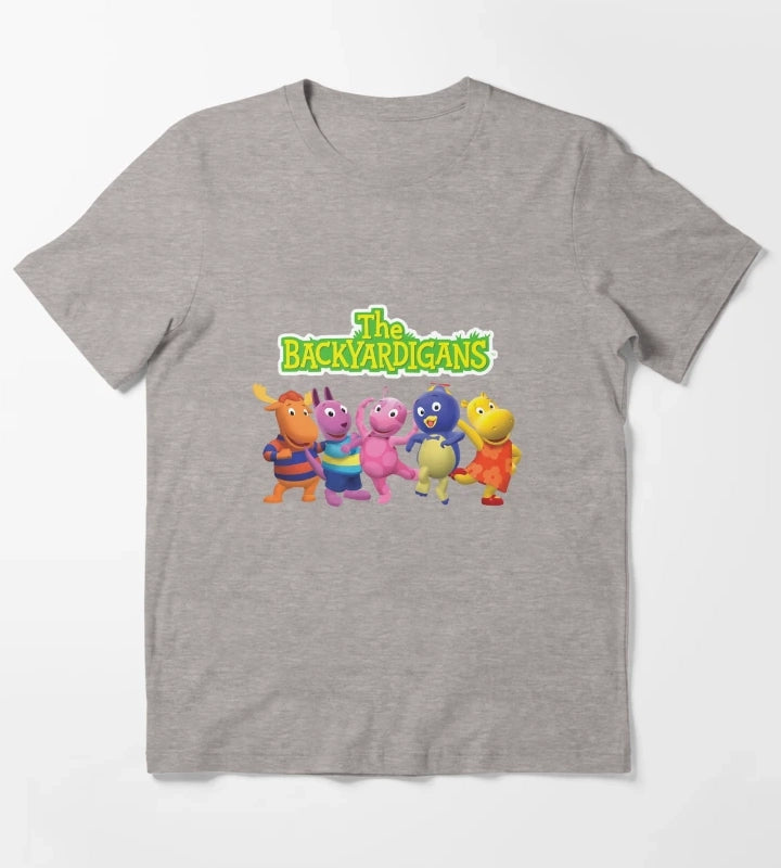 Backyardigans characters T-Shirt Heather Grey
