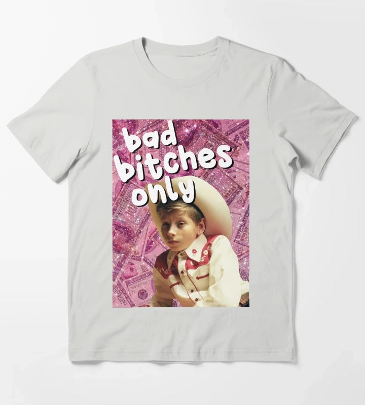 Bad Btches only Mason Ramsey T-Shirt Light Grey