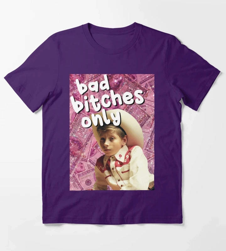 Bad Btches only Mason Ramsey T-Shirt Purple