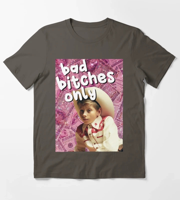 Bad Btches only Mason Ramsey T-Shirt Dark Grey