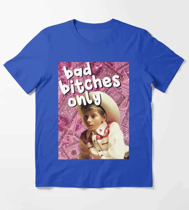 Bad Btches only Mason Ramsey T-Shirt Blue