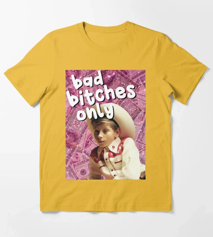 Bad Btches only Mason Ramsey T-Shirt Yellow