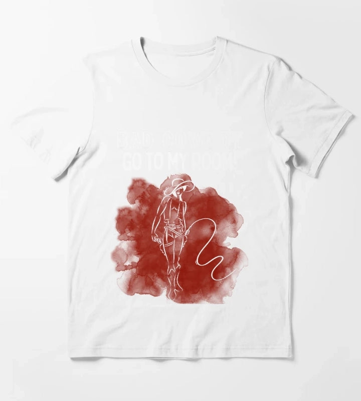 Bad Cowboy Go To My Room T-Shirt White