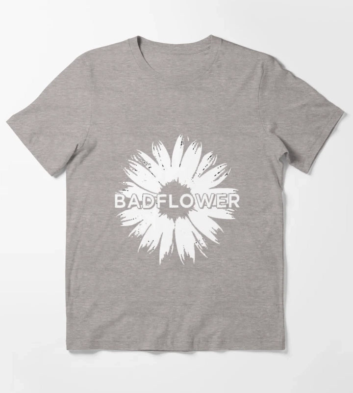 Badflower Daisy Essential T-Shirt Heather Grey