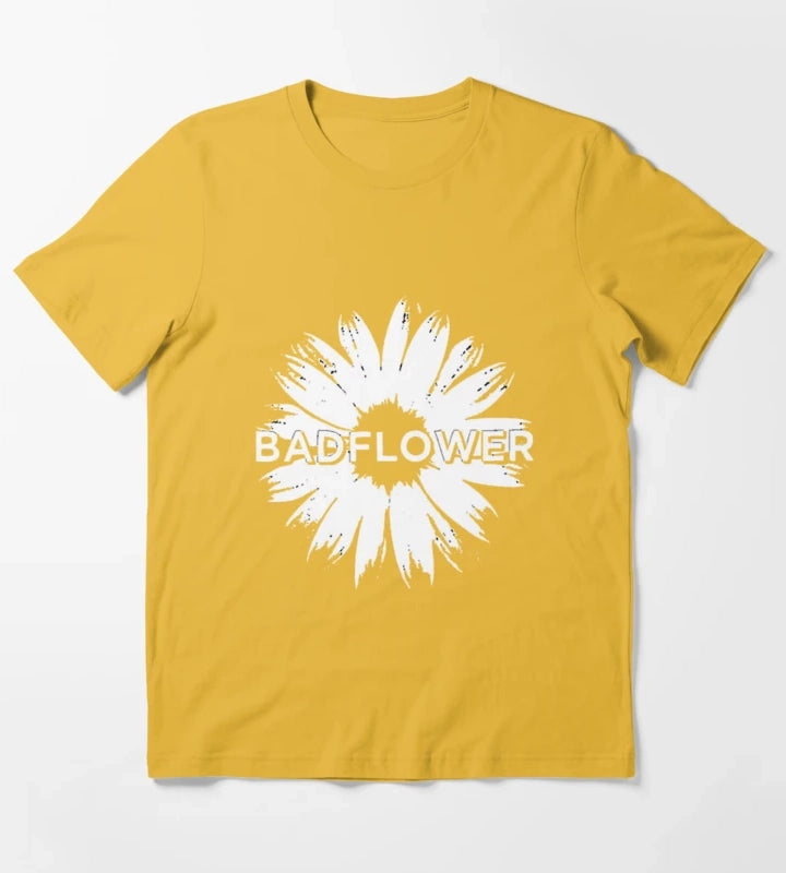 Badflower Daisy Essential T-Shirt Yellow