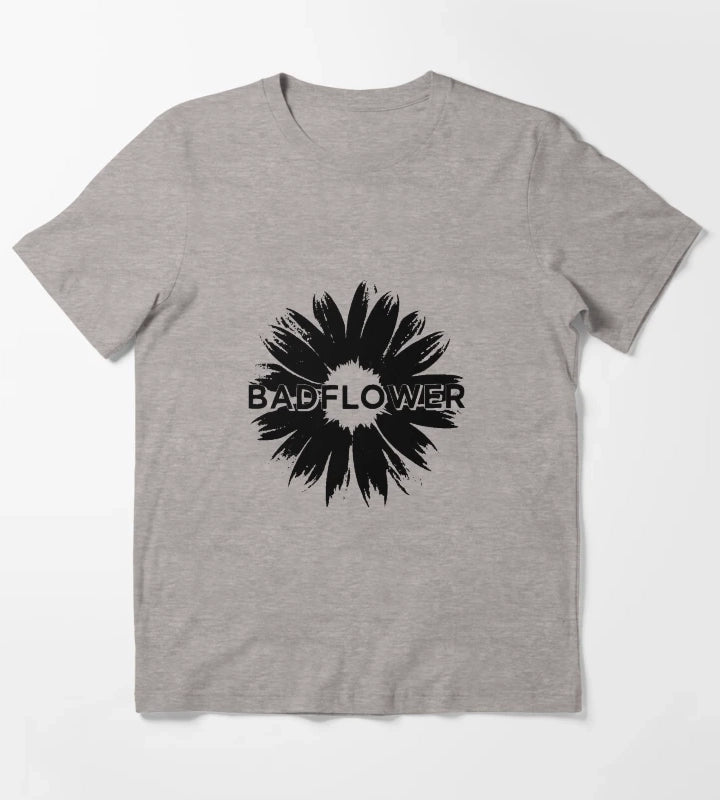 Badflower Daisy T-Shirt Heather Grey