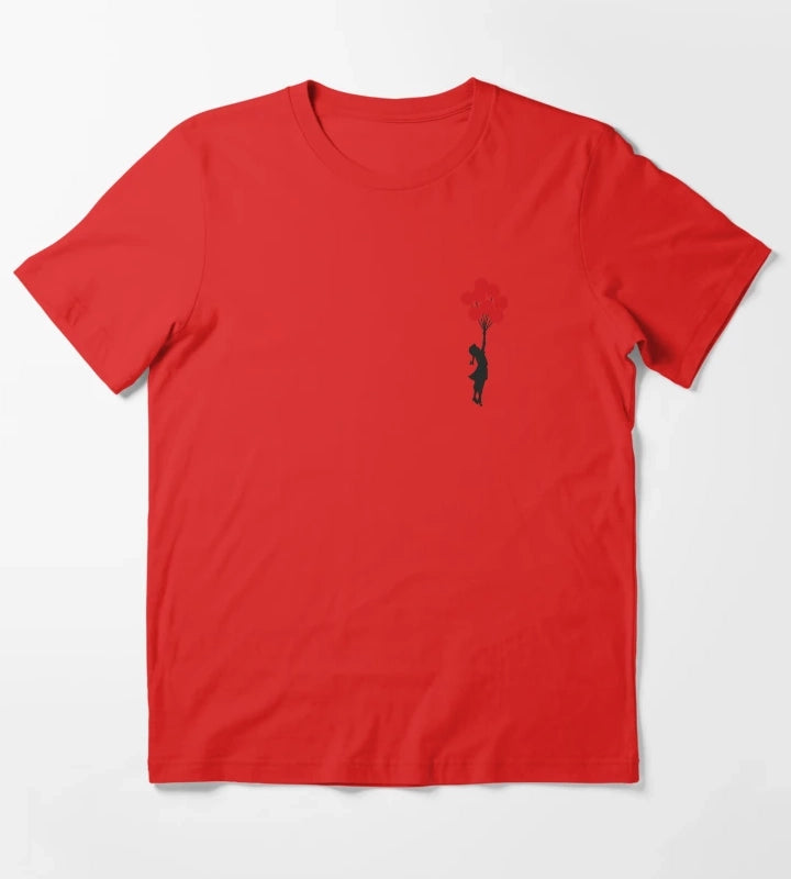 Banksy Balloon Girl T-Shirt Red