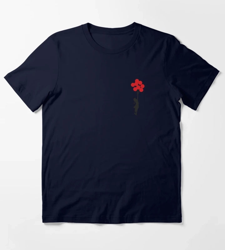 Banksy Balloon Girl T-Shirt Navy