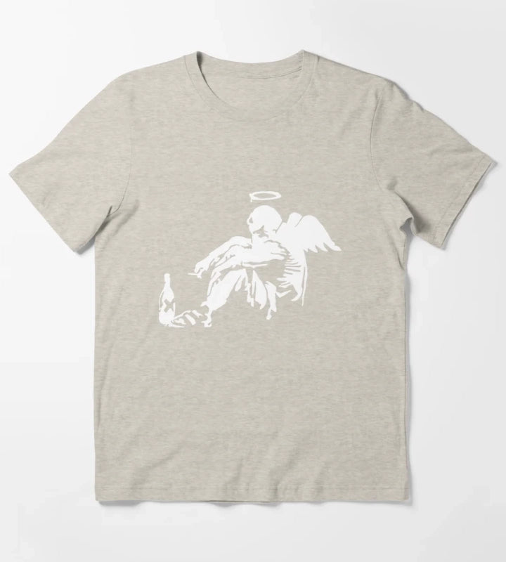 Banksy Fallen Angel T-Shirt Cream