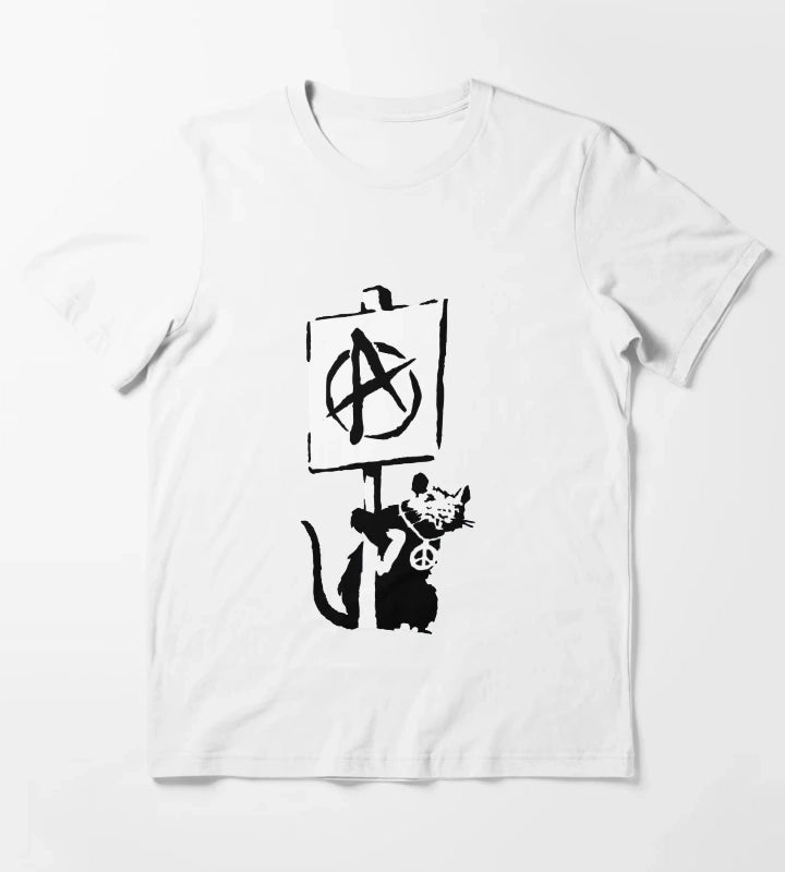 Banksy Rat Revolution T-Shirt White