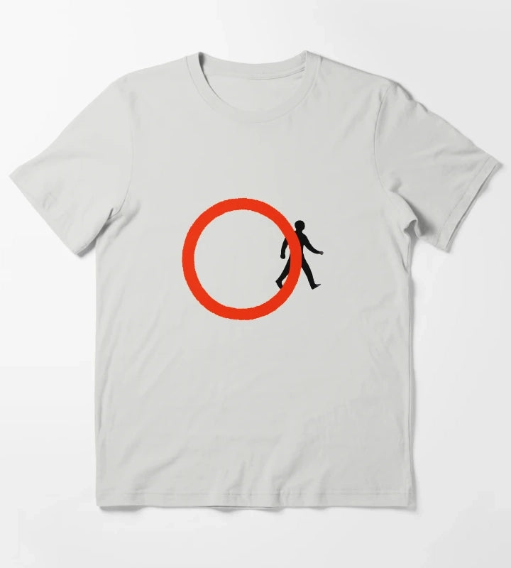 Banksy Think outside the Box T-Shirt Light Grey