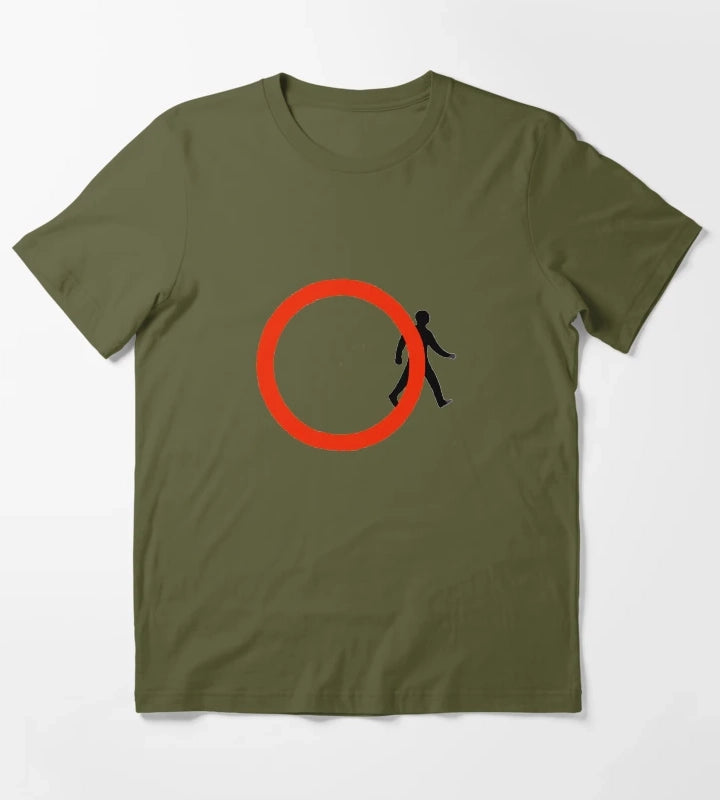 Banksy Think outside the Box T-Shirt Olive Green