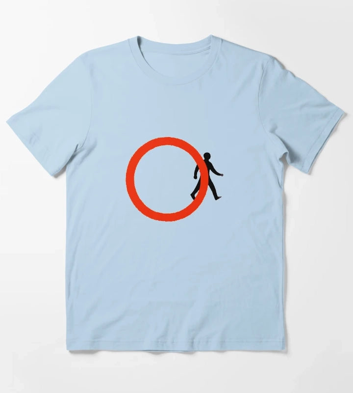 Banksy Think outside the Box T-Shirt Sky Blue