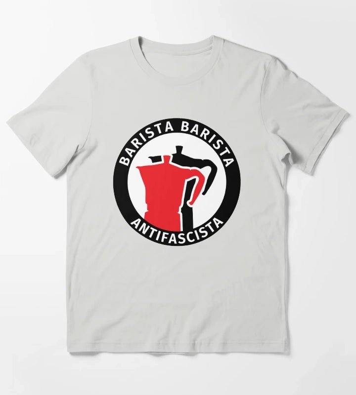 Barista Barista Antifascista T-Shirt Light Grey