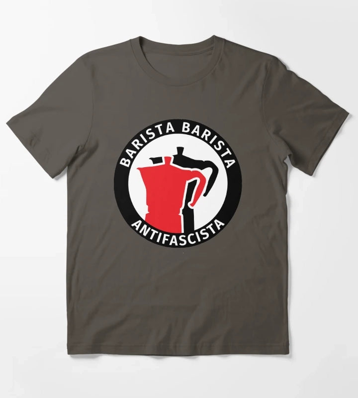Barista Barista Antifascista T-Shirt Dark Grey
