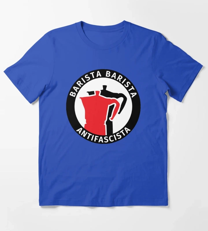 Barista Barista Antifascista T-Shirt Blue