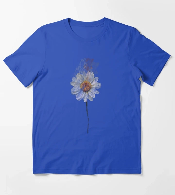 Beautiful white daisy art T-Shirt Blue