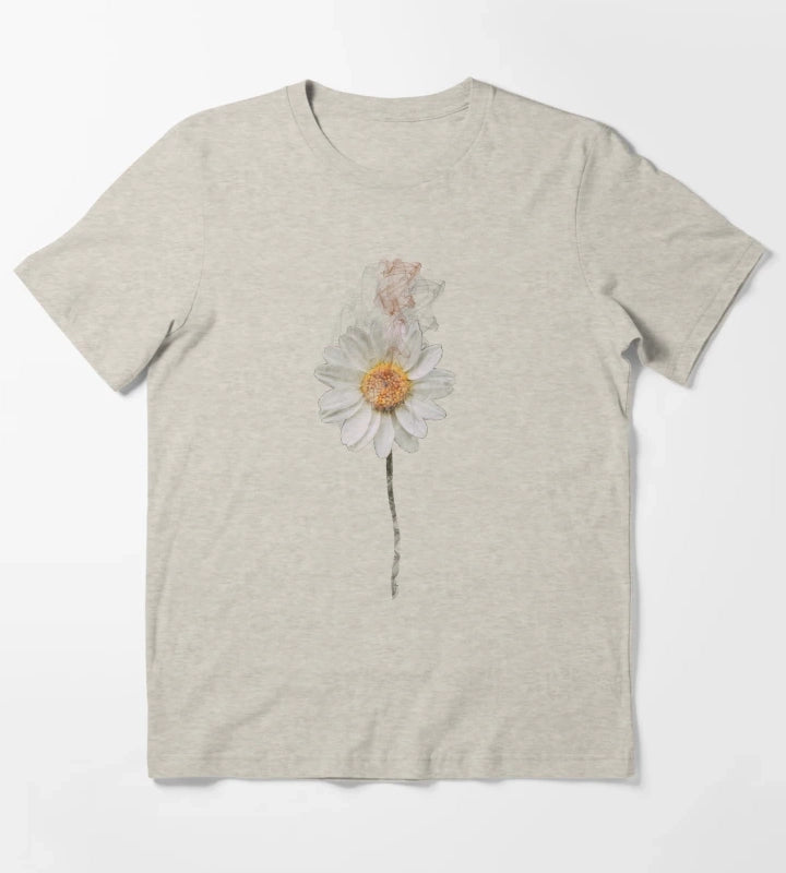 Beautiful white daisy art T-Shirt Cream