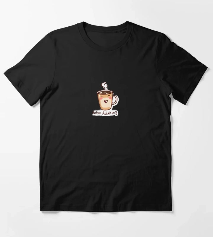 Before Adulting Cute Coffee Mug Illustration T-Shirt
