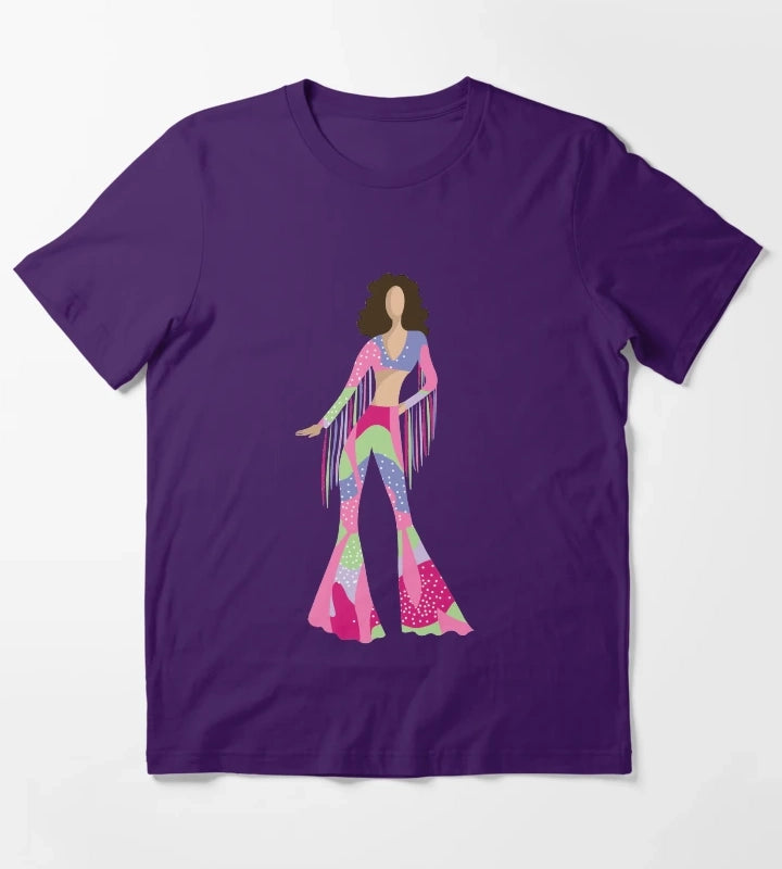 Bellbottom Diva T-Shirt Purple