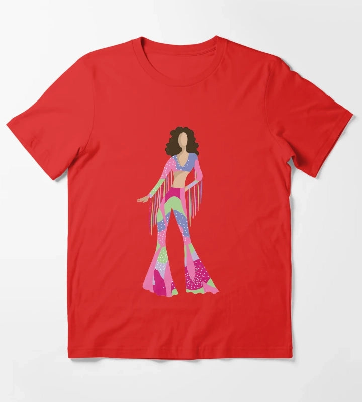 Bellbottom Diva T-Shirt Red