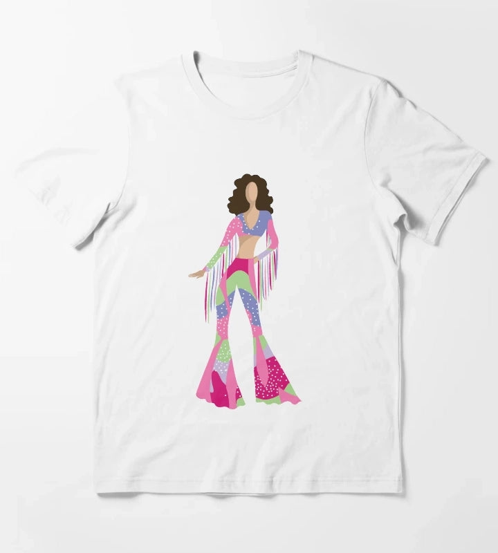 Bellbottom Diva T-Shirt White